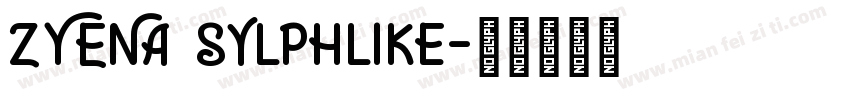 ZYENA Sylphlike字体转换